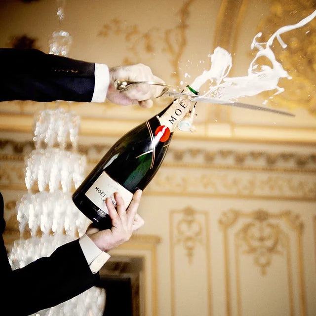 Historien bag champagnesabling